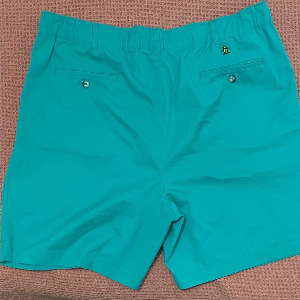 Grand Slam Teal Men's Flat Front Shorts